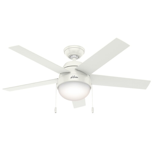 Anslee Fresh White Ceiling Fan by Hunter Fan Company