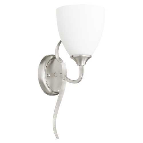Jardin Satin Nickel Sconce by Quorum Lighting