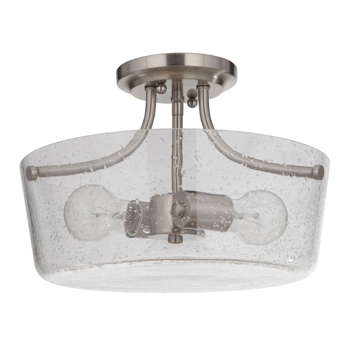 Craftmade Lighting Tyler Brushed Polished Nickel Semi-Flush Mount by Craftmade Lighting 50252-BNK