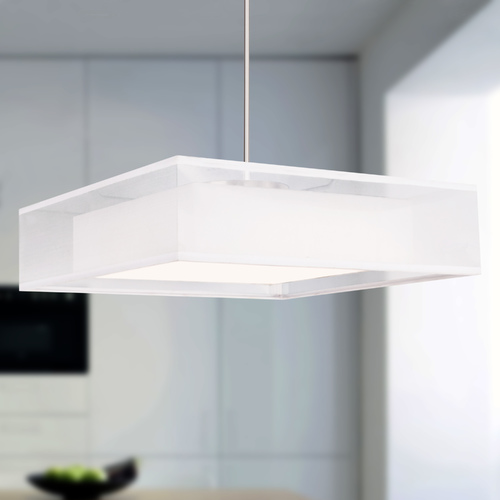 Kuzco Lighting Modern White LED Pendant 3000K 1399LM by Kuzco Lighting PD14015-WH