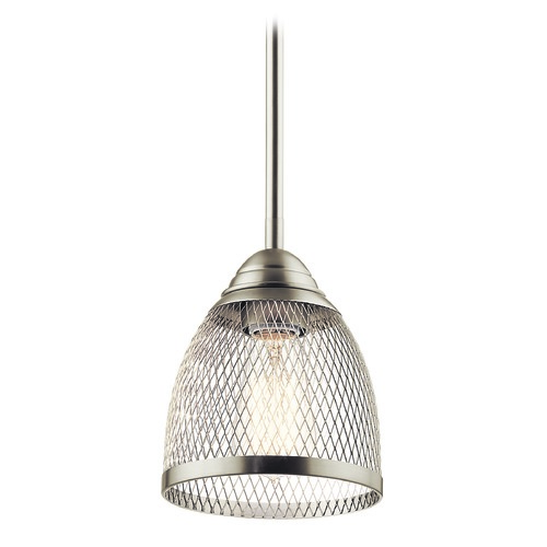 Kichler Lighting Voclain 6-Inch Brushed Nickel Mini Pendant by Kichler Lighting 52272NI