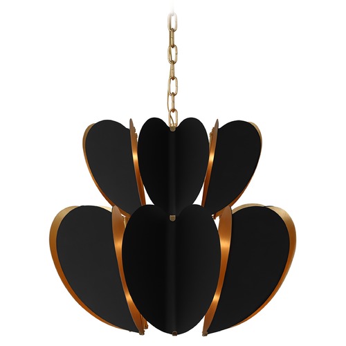 Kate Spade New York Danes Chandelier in Black & Gild by Visual Comfort Signature