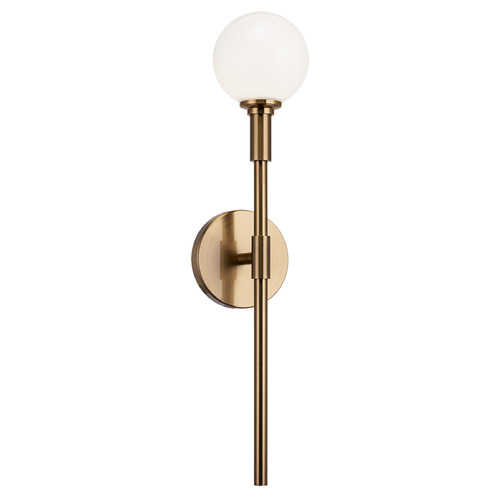 Matteo Lighting Candlestix Aged Gold Brass Sconce
