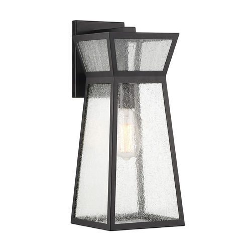 Millford 18.75-Inch Outdoor Wall Light in Black by Savoy House
