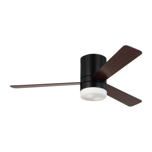 Era 52-Inch Hugger LED Fan in Black by Generation Lighting Fan