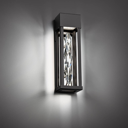 Polar 16-Inch LED Outdoor Wall Light in Black by Schonbek Beyond