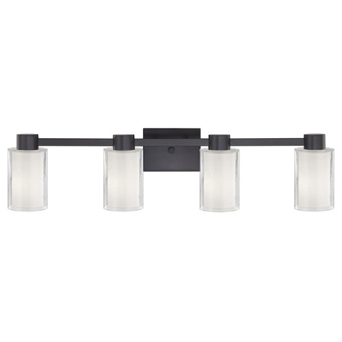 Design Classics Lighting Design Classics Vashon Matte Black Bathroom Light 2104-07 GL1061 GL1041C