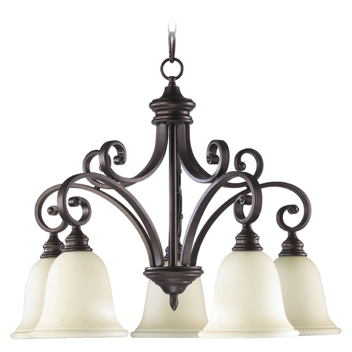 Quorum Lighting Bryant Oiled Bronze Chandelier by Quorum Lighting 6354-5-86