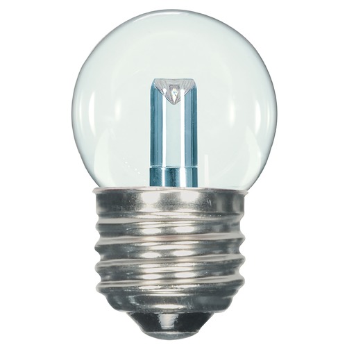 1.2W LED S11 Clear 2700K 32 Lumens Medium Base 120V Carded by Satco Lighting