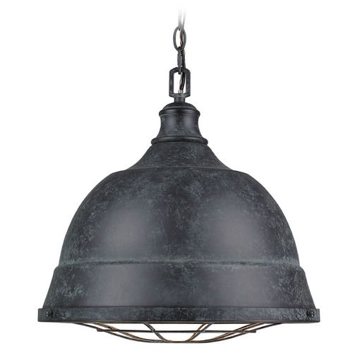 Bartlett Black Patina Pendant by Golden Lighting