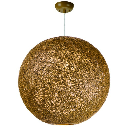 Bali Hemp Twine Pendant in Natural by Maxim Lighting