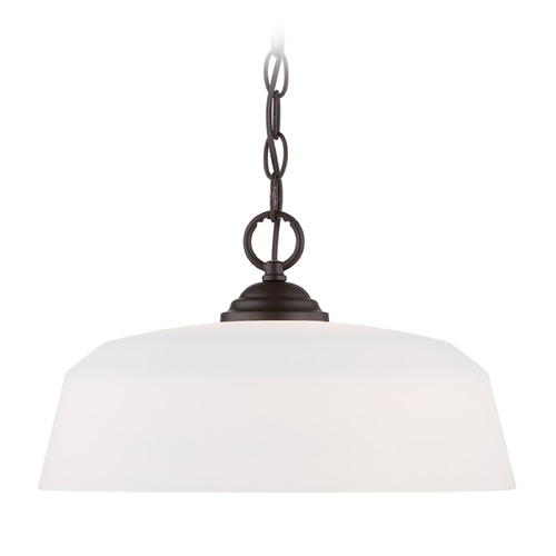 Designers Fountain Lighting Designers Fountain Darcy Oil Rubbed Bronze Pendant Light with Bowl / Dome Shade 15006-DP-34