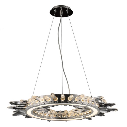 Aspen Polished Nickel LED Chandelier by Avenue Lighting