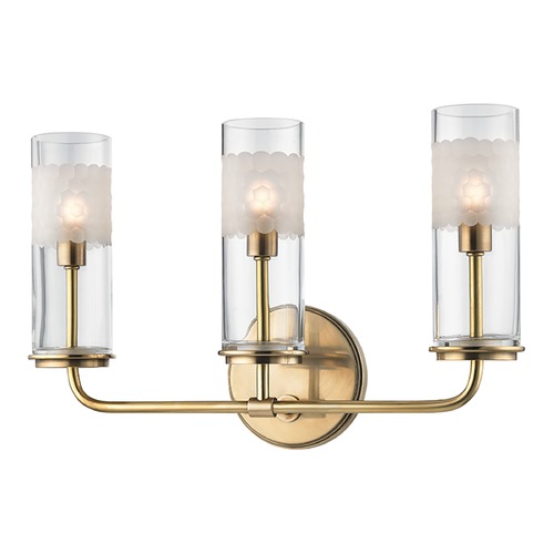 Hudson Valley Lighting Wentworth Aged Brass Sconce by Hudson Valley Lighting 3903-AGB