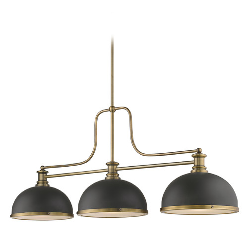 Melange Heritage Brass Billiard Light by Z-Lite