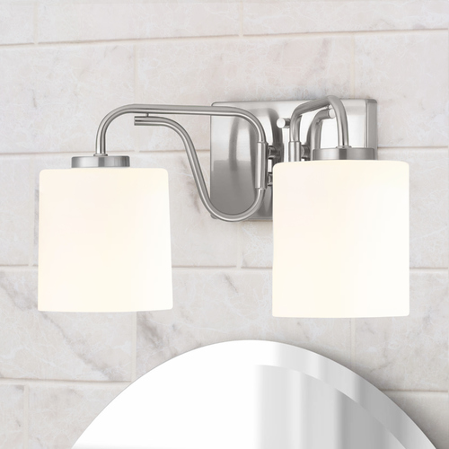 Tobin Brushed Nickel 2-Light Bathroom Light by Progress Lighting