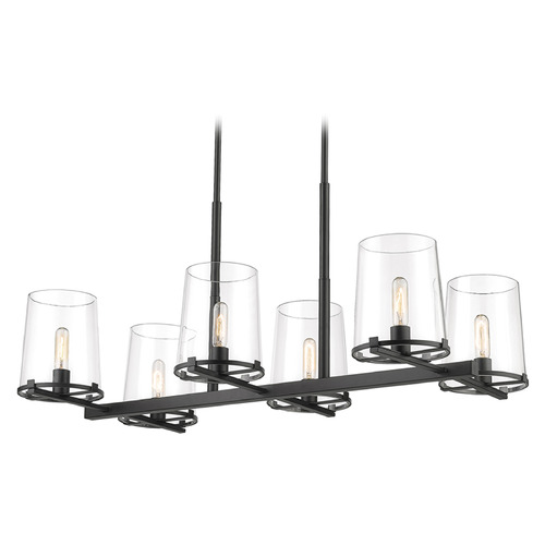 Callista Matte Black Linear Light by Z-Lite