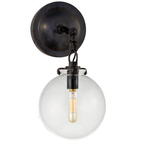 Visual Comfort Signature Collection Thomas OBrien Katie Globe Sconce in Bronze by Visual Comfort Signature TOB2225BZG4CG