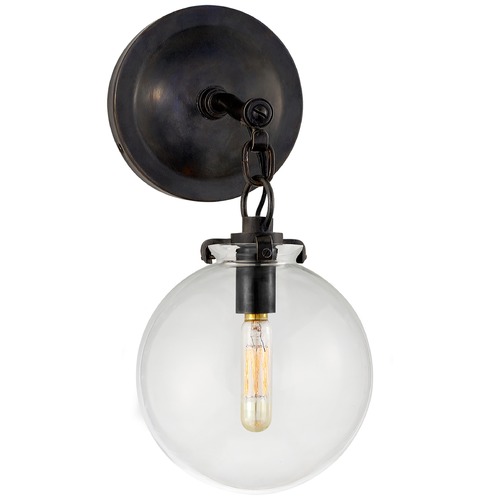 Thomas OBrien Katie Globe Sconce in Bronze by Visual Comfort Signature