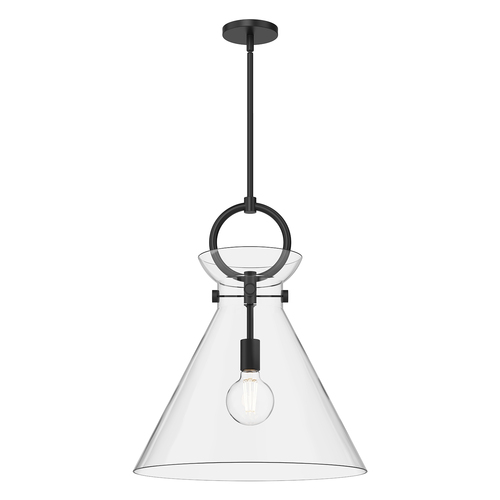 Alora Lighting Emerson Matte Black Pendant Light with Conical Shade