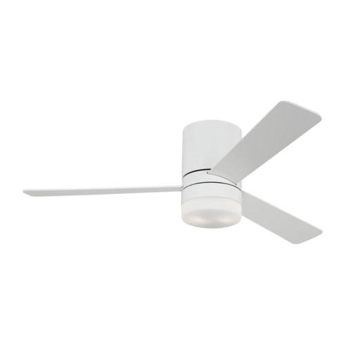 Era 52-Inch Hugger LED Fan in White by Generation Lighting Fan
