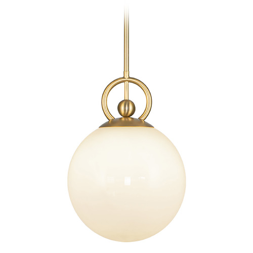 Alora Lighting Fiore Brushed Gold Mini-Pendant Light with Globe Shade