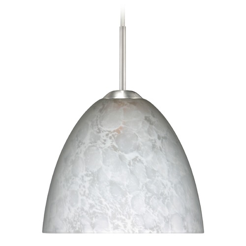 Besa Lighting Besa Lighting Sasha Satin Nickel Mini-Pendant Light 1BT-757219-SN