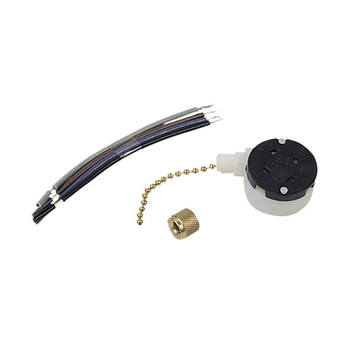 Pull Chain Switch in Bright Brass by Craftmade Lighting