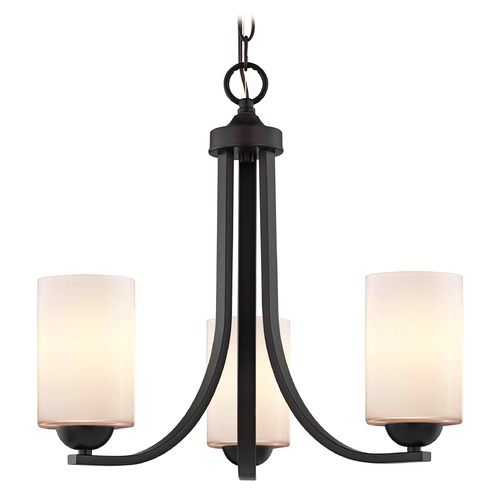 Design Classics Lighting Bronze Mini-Chandelier 5843-220 GL1024C