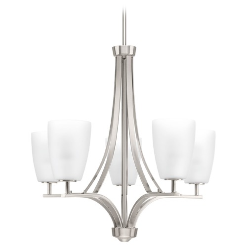 Progress Lighting Leap Brushed Nickel Chandelier by Progress Lighting P400043-009