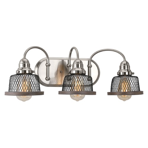 Tilly Farmhouse Bathroom Light Brushed Nickel by Progress Lighting