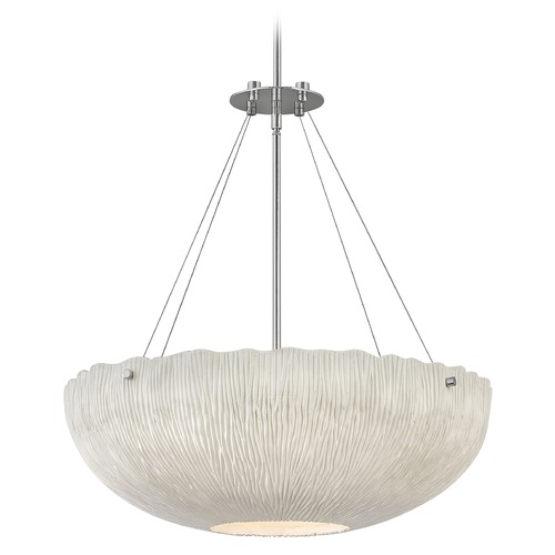 Hinkley Coral 24.75-Inch Polished Nickel Pendant by Hinkley Lighting 43208SHW