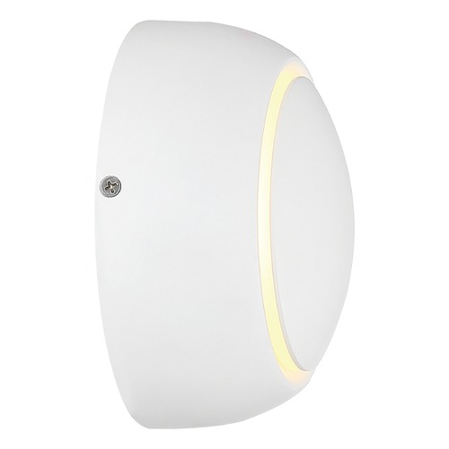 Pinion White LED Outdoor Wall Light by Nuvo Lighting