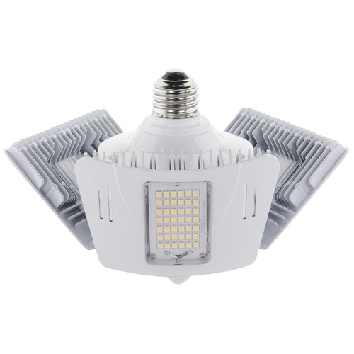60W LED Motion Sensor Utility Light 4000K Medium Base Adjustable 100-277V by Satco Lighting