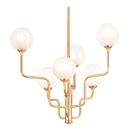 Corbett Lighting Corbett Lighting Onyx Vintage Gold Leaf LED Chandelier 332-28-VGL