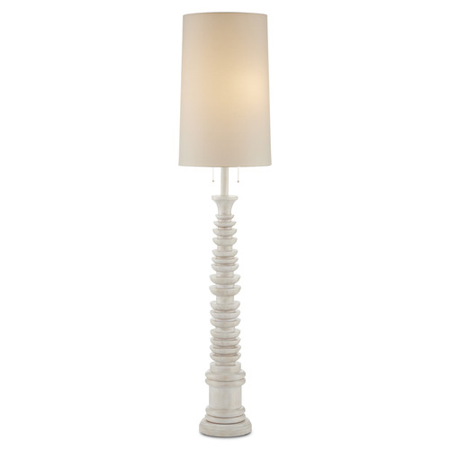 Currey and Company Lighting Malayan 80-Inch White Floor Lamp by Currey & Company 8000-0112