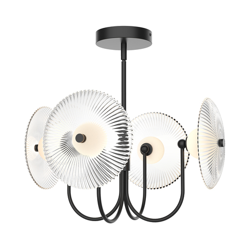 Alora Lighting Alora Lighting Hera Matte Black LED Chandelier PD417904MBCR