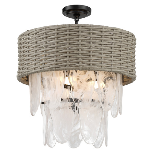 Breakers Isle 6-Light Convertible Pendant in Coal by Minka Lavery