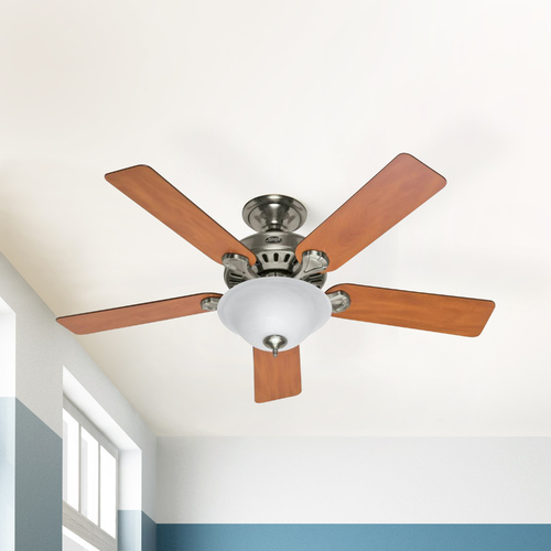 Hunter Fan Company Five Minute Fan Brushed Nickel Ceiling Fan by Hunter Fan Company 53249