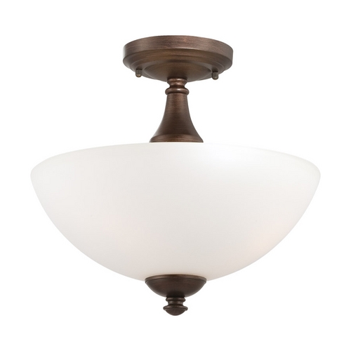 Semi-Flush Mount in Prairie Bronze by Nuvo Lighting