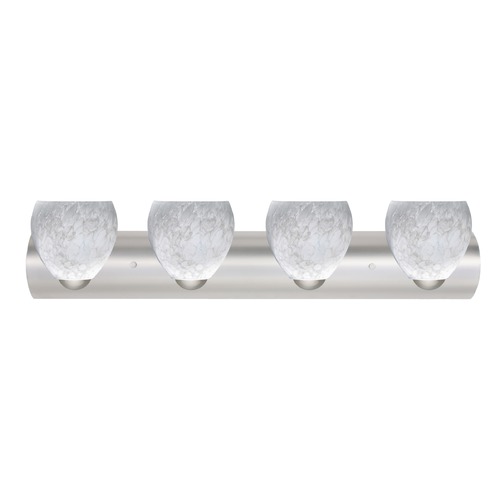 Besa Lighting Besa Lighting Bolla Satin Nickel LED Bathroom Light 4WZ-412219-LED-SN