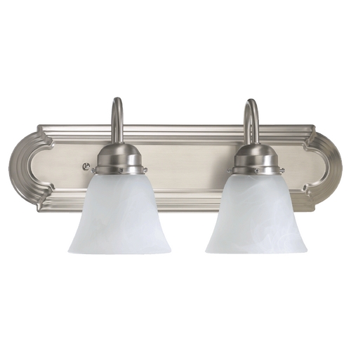 Satin Nickel Bathroom Light by Quorum Lighting