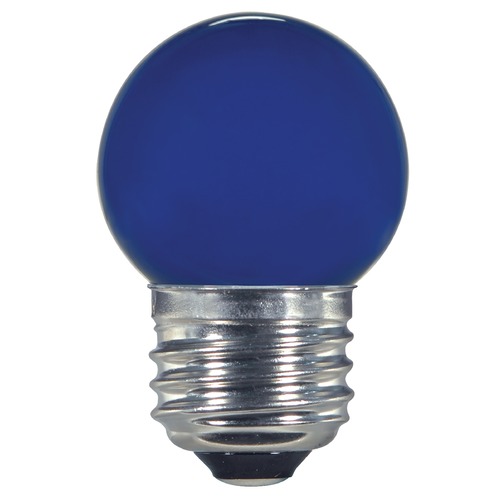 Satco Lighting Satco 1.2 Watt LED S11 Ceramic Blue Medium Base 120 Volt Carded S9162