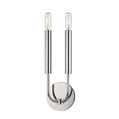 Hudson Valley Lighting Gideon 2-Light Sconce in Polished Nickel by Hudson Valley Lighting 2600-PN