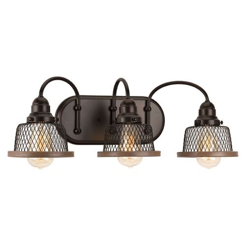 Progress Lighting Tilly Farmhouse Bathroom Light in Bronze by Progress Lighting P300044-020