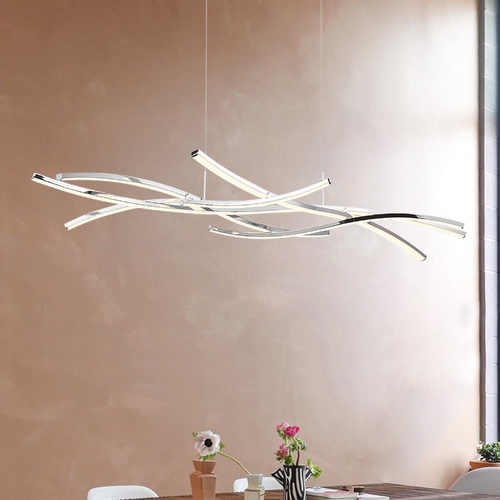 Divergence Chrome LED Chandelier by WAC Lighting