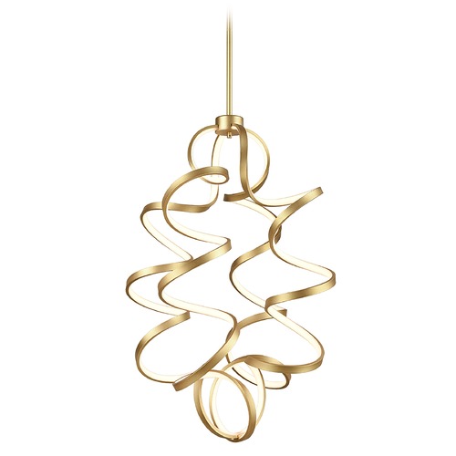 Kuzco Lighting Synergy Antique Brass LED Chandelier by Kuzco Lighting CH93934-AN