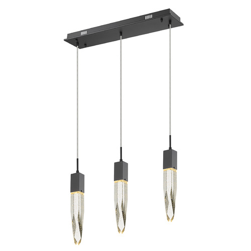 Original Aspen 3-Light LED Multi-Light Pendant in Black by Avenue Lighting