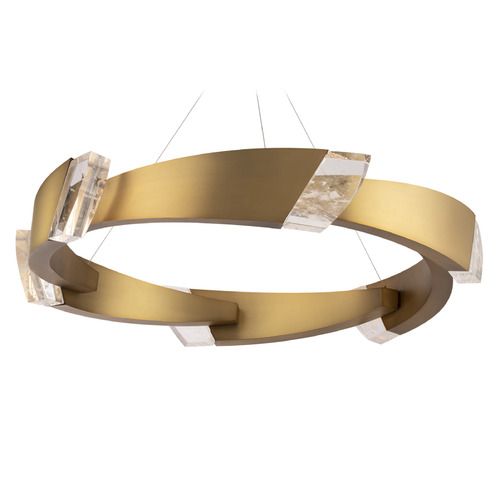 Schonbek Worldwide Lighting Embrace Aged Brass LED Pendant Light