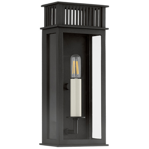 Troy Lighting Gridley Textured Black LED Outdoor Wall Light